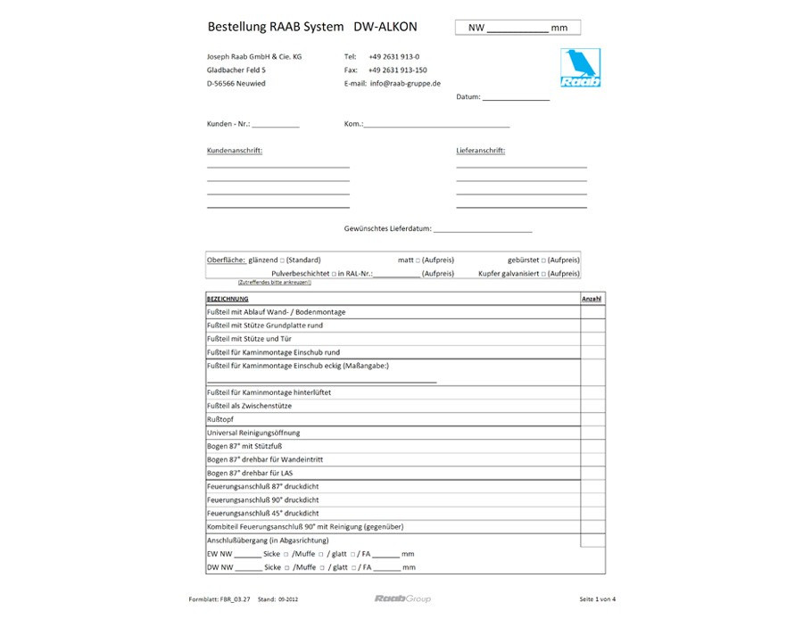 Bestellformular FBR 03.27 09-2012 Bestellformular DW-Alkon