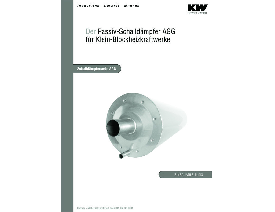 Der Passiv-Schalldämpfer AGG für Klein-Blockheizkraftwerke Typ AGG